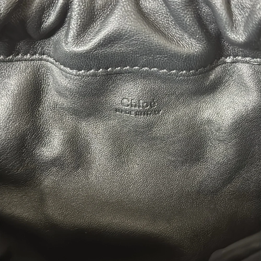 Chloé Mate Small Leather Drawstring Hobo Crossbody Bag NWT